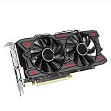 Lisher 1Set RX580 8G Grafikkarte 7000MHz Desktop Computer Grafikkarte Schwarz