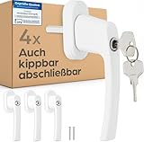 Prowiste 4 Abschließbare Fenstergriffe Weiß - 𝗞𝗶𝗻𝗱𝗲𝗿𝘀𝗶𝗰𝗵𝗲𝗿 -...