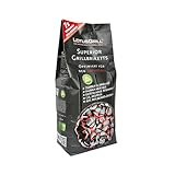 LotusGrill Superior BBQ-Briketts aus Buchenholzkohle 3KG Pack - CO2 neutral, zündet schnell, Lange...