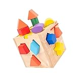 PHENOFICE 1 Satz Zwölf-Loch-Intelligenzbox spaß Kinder einschenker boytoy stapelwürfel Form...