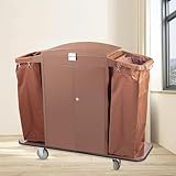 TFDRSEXVD Housekeeping-Wagen/Hotel-Lodging Gewerblicher Housekeeping-Wagen mit Taschen Gewerblicher...