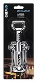 Chef Aid Hebel-Korkenzieher aus Chrom, Traditionelles Design mit Hebelarmen und Spirale, Ideal zum...
