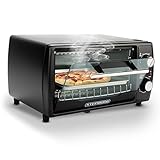 Ecosa Mini Backofen | 1000 Watt | 10 Liter | inkl. Backblech und Grillrost | Pizzaofen | 90°-230°C...