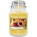 Yankee Candle Duftkerze | Große Golden Autumn Duftkerze im Glas | Brenndauer: bis zu 150 Stunden |...