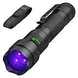 ULTRAFIRE Wiederaufladbare 365-nm-UV-Taschenlampe, 15 W Schwarzlicht, Blut-Tracking-Licht für...