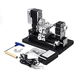 ZHRUI Hochleistungs-Mini-Drehmaschine, 60 W, aus Metall, Heimwerker, 4-Achsen, Drehmaschinen,...