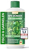 BIOLORA® [500ml] Aquarium-Dünger flüssig I Fisch- und Garnelenfreundlich I NPK Wasserpflanzen...