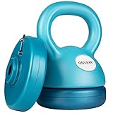 ONVAYA® Kettlebell Set | Petrol-Blau | Verstellbare Kettlebell mit variablen Gewichtsscheiben:...