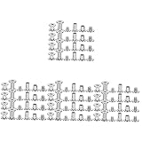 iplusmile 4 Sets Schraubennieten Gürtelschrauben Scrapbooking-Alben Gürtel Geldbörse...