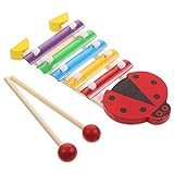 Toyvian Kinder Xylophon Spielzeug Holzschlaginstrumente mit Schlägel Bildungsentwicklung...