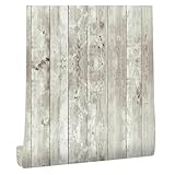 VFIDPSU Holz Distressed Holz Panel Peel and Stick Tapete Selbstklebende abnehmbare Wandverkleidung...