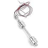 Uadme Doppelkugel Edelstahl Schwimmerschalter, DC 0-110V Vertikaler Wasserstandssensor, 150mm...