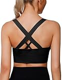 LAJERIN Sport BH Damen Starker Halt Push up Sport Bra Gekreuzt Rücken Gepolstert Sports Bra mit...