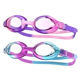 Findway Schwimmbrille Kinder,Schwimmbrille für Kinder Jungen Mädchen Junior, UV-Schutz Anti Nebel...