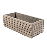 BOGATECO Blumenkasten aus Holz | Pflanzkasten | Blumentopf 44 x 20 x 14,5cm | Kräutertopf für zu...