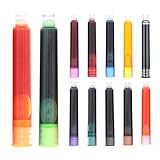 Farbige Füllfederhalterminen – 12 Tintenpatronen, Bohrung 2,6 mm |...