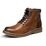 Bruno Marc Herren Motorrad Stiefel Schnürstiefel Klassische Chukka Boots Biker Freizeitschuhe,Size...