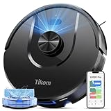 Tikom Saugroboter mit Wischfunktion, 6000Pa Staubsauger Roboter mit LiDAR Navigation, 150Min Max,...