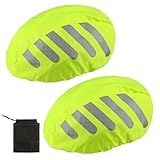 2x Fahrradhelm regenschutz, Helm Regenschutz Fahrradhelm Regenüberzug, Helmschutz Regen Fahrradhelm...