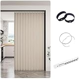 Türvorhang ohne Bohren, Verdunkelungsvorhänge für Fenster und Türen, mit Gleitschienen,...