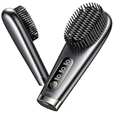 llano Kabellose Glättbürste Mini Haarglätter BürsteTragbarer Haarglätter für Anwendung...