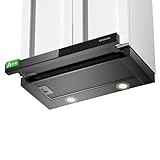 GASLAND BR60BS A++ Dunstabzugshaube 60 cm umluft breit, Glas-Front mit Sensor Touch einbau...