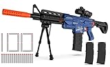 Elektrisch Spielzeug Pistole für Nerf Gun Sniper, 2 Magazin 100 Darts, Foam Blaster mit...