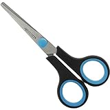 Westcott E-30250 00 Easy-, Softgrip Schere, rostfreie Klingen, blau-schwarzer Kunststoff-Griff, 14...