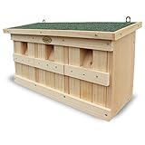 HABAU Nistkasten und Spatzenhaus mit 3 Brutkammern, aus Massivholz, vollverschraubt udn fertig...