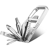 Uadme Multitool Werkzeug, 12 in 1 Multitool Schlüsselanhänger Klein Tools, Multifunktionsmesser...