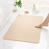 Rutschfeste Duschmatte für Badezimmerboden, schnell trocknende PVC-Badematte, weiches Fußgefühl,...
