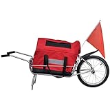 LEDSIX Home & Garden Tools-Fahrrad-Anhänger, Einrad, mit Aufbewahrungstasche