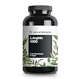 L-Arginin – 365 vegane Kapseln – 4500mg pflanzliches L-Arginin HCL pro Tagesdosis (3750mg reines...