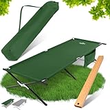 XploreNature® Feldbett XXL 200kg 210x100x48 und 210x70x45 [inklusive Montagetool] - Campingliege,...