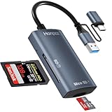 SD Kartenleser, Dual Stecker USB 3.0 & USB-C auf SD Micro SD Kartenlesegerät, USB-Kamera...