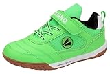 JAKO Unisex Kinder J-sh Winger Ev Hallenturnschuh, Neon Green Jet Black, 37 EU