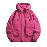 Zilosconcy Softshelljacke Herren Wasserdichte Warm Funktionsjacke Atmungsaktiv Outdoor Regenjacke...