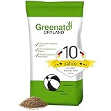 Rasensamen trockenresistent Greenato Dryland 5kg – Trockenrasen Rasensamen schnellkeimend...