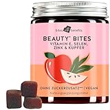 Haut-Haare-Nägel Beauty Bites - Natürliche Haarstärkung und Hautverjüngung - Vitamin E, Selen,...