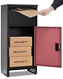 Einfache Installation I Meulbaty-Paketbox rostfrei und massiv | 3 Buchstaben Passwortsperre |...