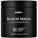40.000mg Bio Black Maca Wurzel 40X Stärke Testosteron Supplement für Männer + Ashwaganhda -...