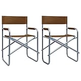 WDGJJFECNMUEHI Garden Chair Balcony Chair Teak Stuhl stühle gartenRegiestühle 2 STK. Stahl...