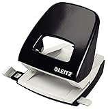 Leitz Büro Locher aus Metall, Für 30 Blatt, Anschlagschiene mit Formatangaben, Die Nummer 1 am...