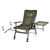 Carp Angelstuhl Campingstuhl F5R ST/P Stuhl Deluxe Karpfen Angler Campingstuhl mit extra Höhe und...