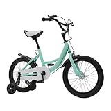 Konfiur Kinderfahrrad 16 Zoll, Fahrrad Kinder mit Stützrädern, Höhenverstellbar Fahrrad,...