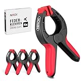 Nirox 4er Set Federklemmen - Klemmzwingen mit großer Spannweite - Hohe Spannkraft der Federzwingen...