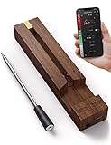 Grillthermometer kabellos, Paris Rhône Smarte Bluetooth-Fleischthermometer mit 80m Reichweite, IP67...