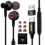 USB C Kopfhörer mit 7.1 Surround, HiFi-Klang USB Headset mit MEMS Mikrofon, Stummschalttaste, für...