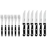 Russell Hobbs 12 teiliges Steakbesteck für 6 Personen, Traditionelle Edelstahl Steakmesser und...