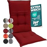 gardisun Gartenstuhlauflagen Hochlehner I Extra Dicke Sitzauflagen I Made in Europe I Ideale...